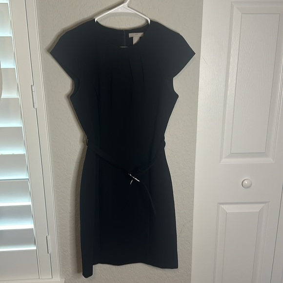 Women's H&M Black Dress with Belt EUC - Picture 2 of 3